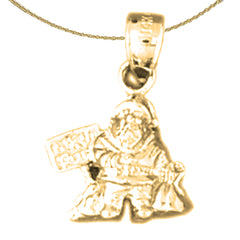 14K or 18K Gold 3D St. Nicholas Pendant