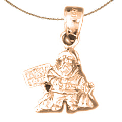 14K or 18K Gold 3D St. Nicholas Pendant