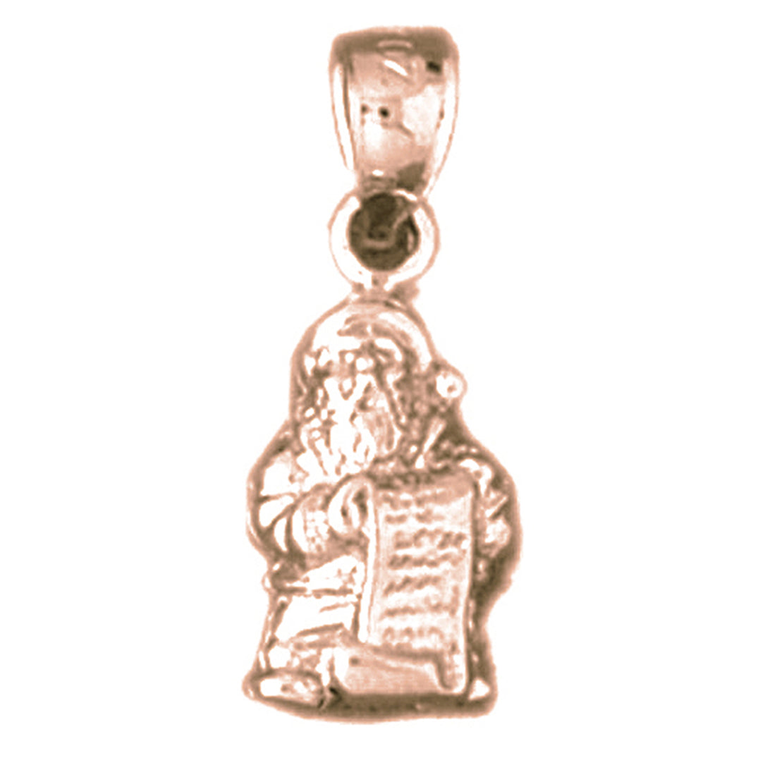 14K or 18K Gold 3D St. Nicholas Pendant