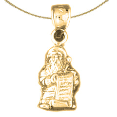 14K or 18K Gold 3D St. Nicholas Pendant