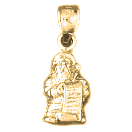 14K or 18K Gold 3D St. Nicholas Pendant