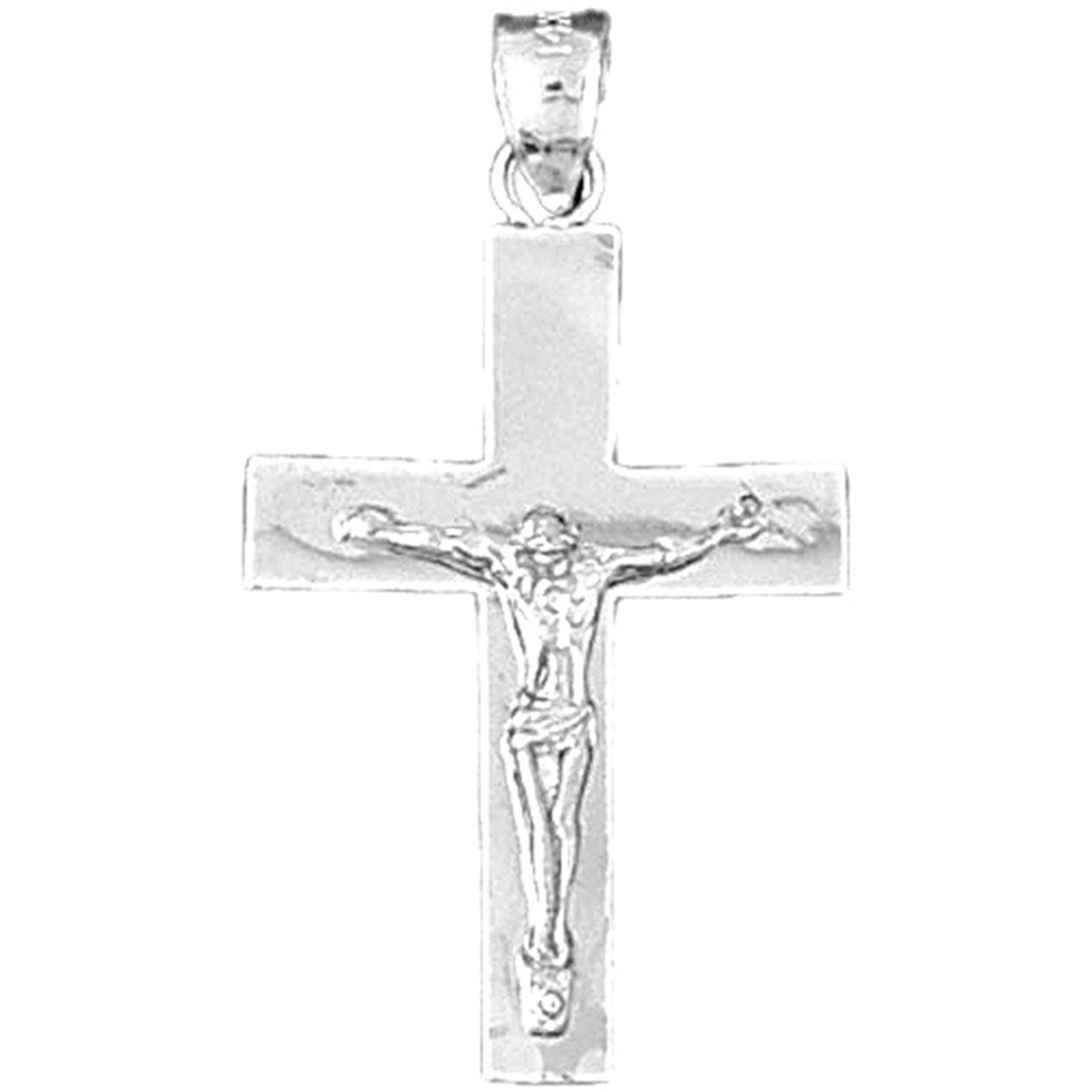 14K or 18K Gold Latin Crucifix Pendant