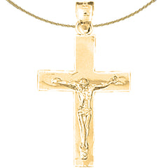 14K or 18K Gold Latin Crucifix Pendant