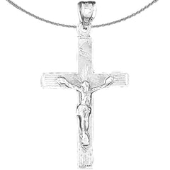 14K or 18K Gold INRI Crucifix Pendant