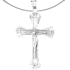 14K or 18K Gold Latin Crucifix Pendant