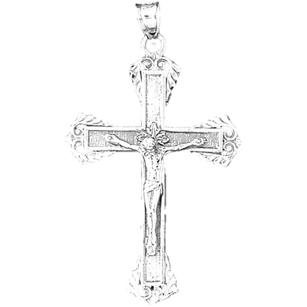 14K or 18K Gold Latin Crucifix Pendant