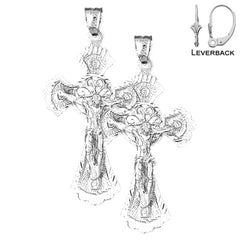 14K or 18K Gold Celtic Crucifix Earrings