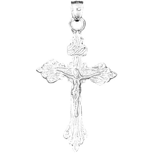 14K or 18K Gold INRI Crucifix Pendant