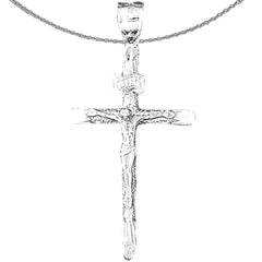 14K or 18K Gold INRI Crucifix Pendant