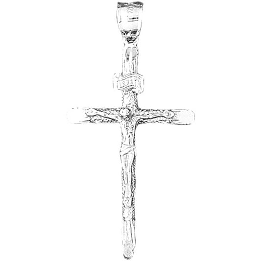 14K or 18K Gold INRI Crucifix Pendant