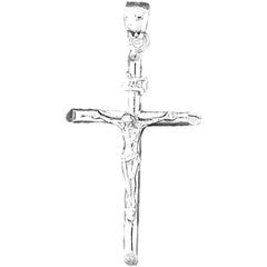 14K or 18K Gold INRI Crucifix Pendant