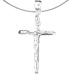 14K or 18K Gold INRI Crucifix Pendant