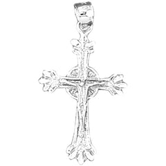 14K or 18K Gold Latin Crucifix Pendant