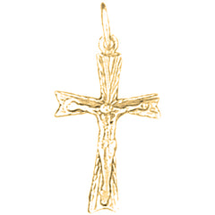 14K or 18K Gold Latin Crucifix Pendant