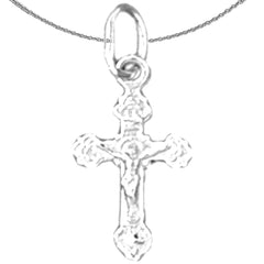 14K or 18K Gold Latin Crucifix Pendant