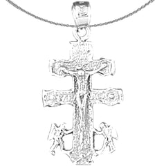 14K or 18K Gold Caravaca Crucifix Pendant