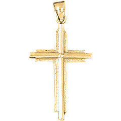 14K or 18K Gold Latin Cross Pendant