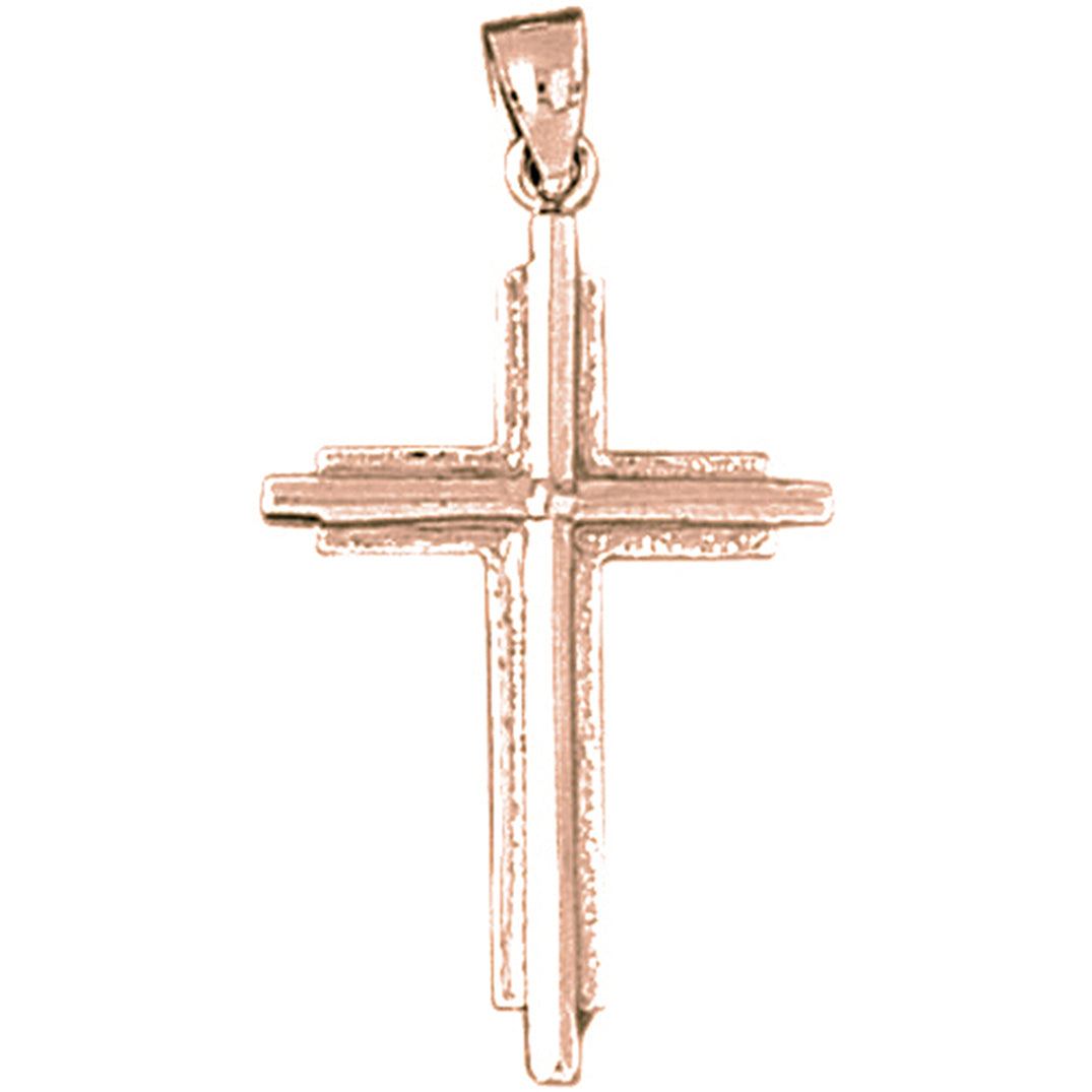 14K or 18K Gold Latin Cross Pendant