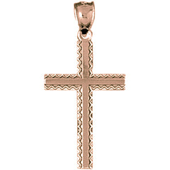 14K or 18K Gold Latin Cross Pendant