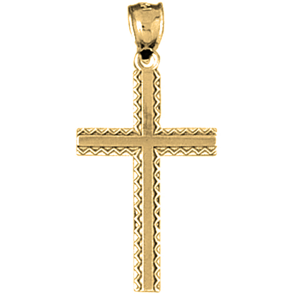 14K or 18K Gold Latin Cross Pendant