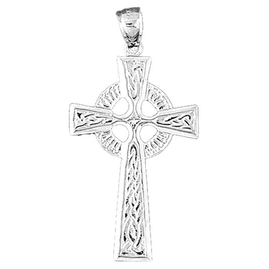 14K or 18K Gold Celtic Cross Pendant