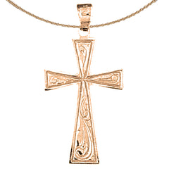 14K or 18K Gold Celtic Cross Pendant