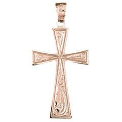 14K or 18K Gold Celtic Cross Pendant