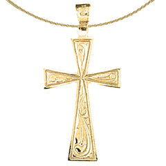 14K or 18K Gold Celtic Cross Pendant