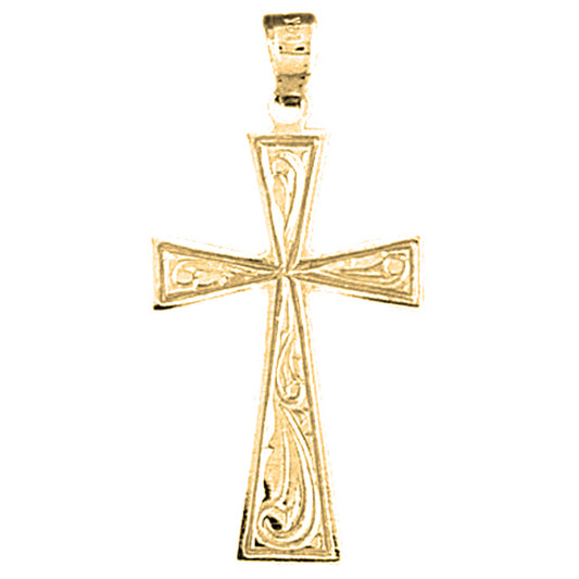 14K or 18K Gold Celtic Cross Pendant