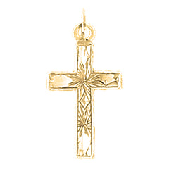 14K or 18K Gold Latin Cross Pendant