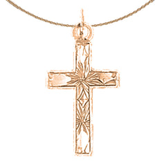 14K or 18K Gold Latin Cross Pendant