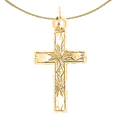 14K or 18K Gold Latin Cross Pendant