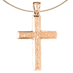 14K or 18K Gold Latin Cross Pendant