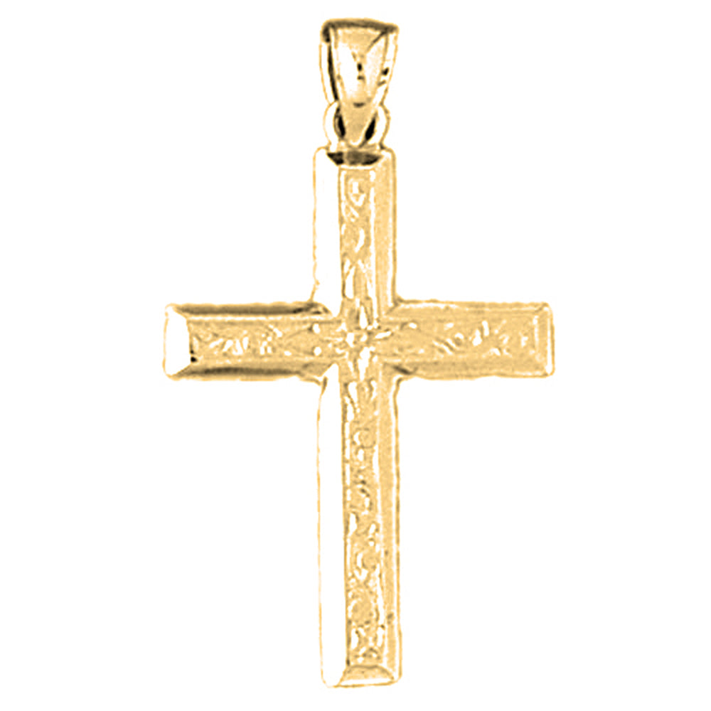 14K or 18K Gold Latin Cross Pendant