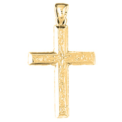 14K or 18K Gold Latin Cross Pendant