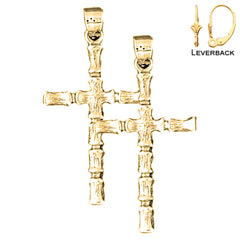 14K oder 18K Gold Andere Kreuz Ohrringe