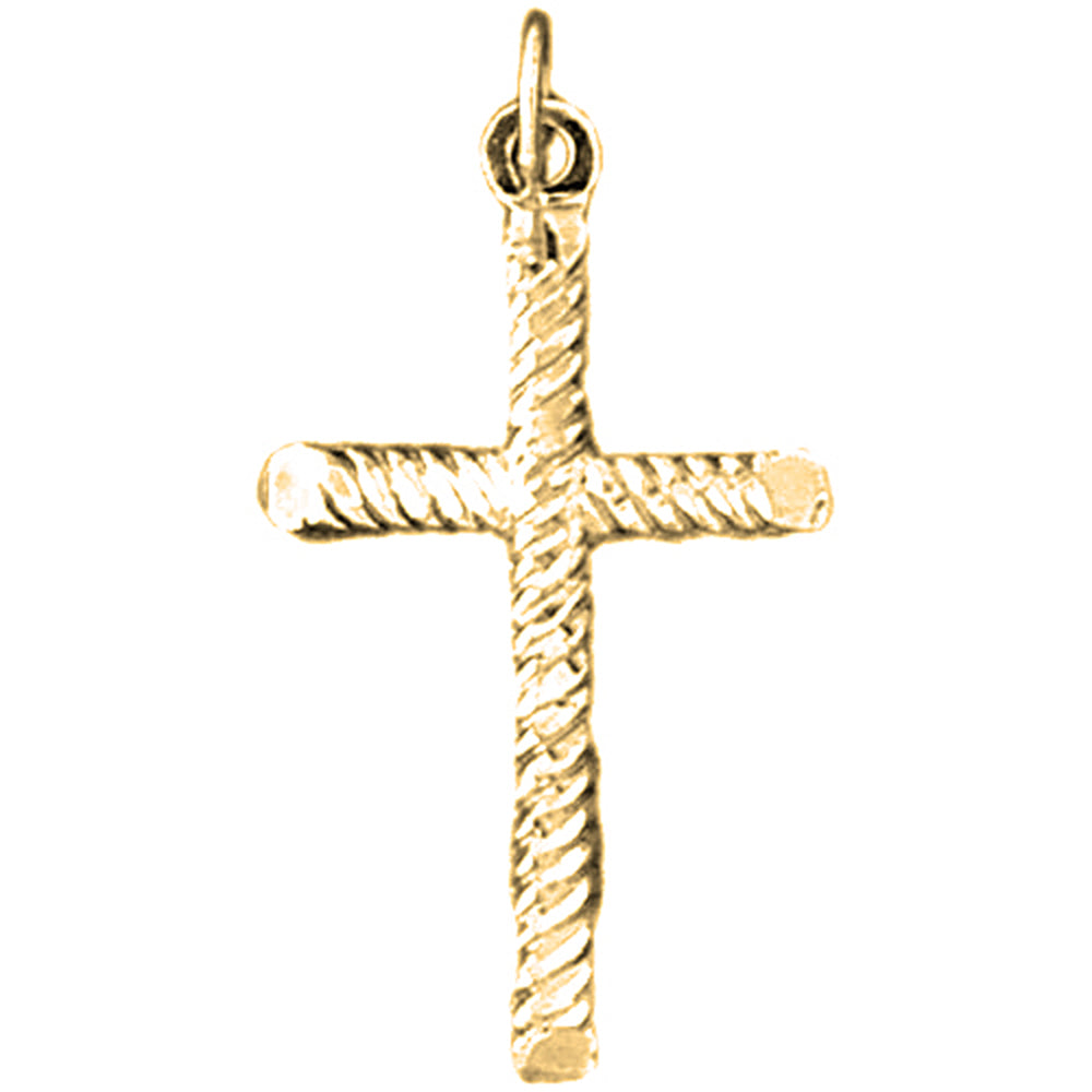 14K or 18K Gold Latin Cross Pendant