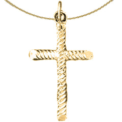 14K or 18K Gold Latin Cross Pendant