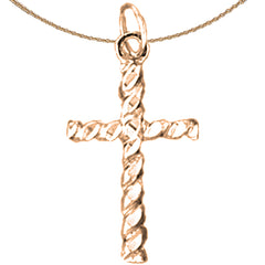 14K or 18K Gold Latin Cross Pendant