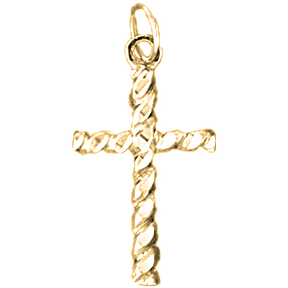 14K or 18K Gold Latin Cross Pendant