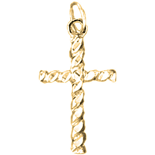 14K or 18K Gold Latin Cross Pendant