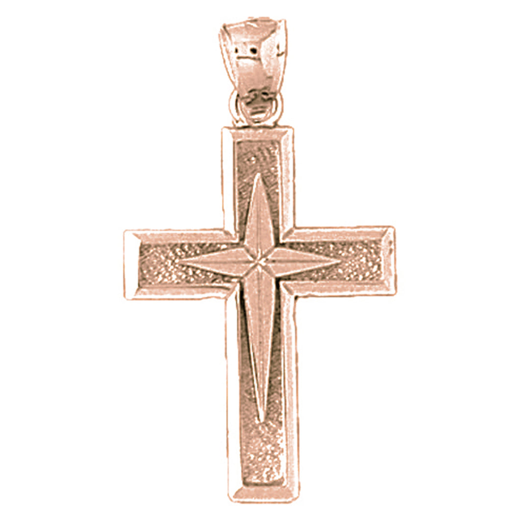 14K or 18K Gold Latin Cross Pendant