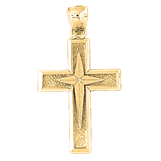 14K or 18K Gold Latin Cross Pendant