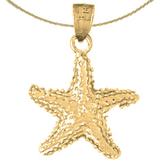 10K, 14K or 18K Gold Starfish Pendant