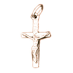 14K or 18K Gold Latin Crucifix Pendant