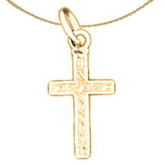 14K or 18K Gold Latin Cross Pendant