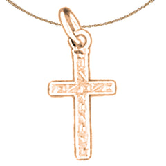 14K or 18K Gold Latin Cross Pendant