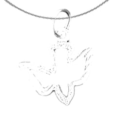 14K or 18K Gold Dove Pendant