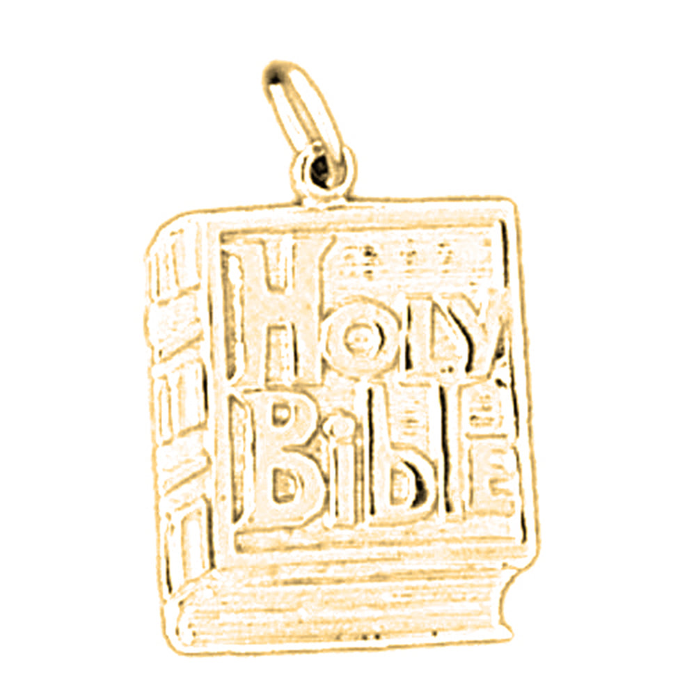 14K or 18K Gold Holy Bible Pendant