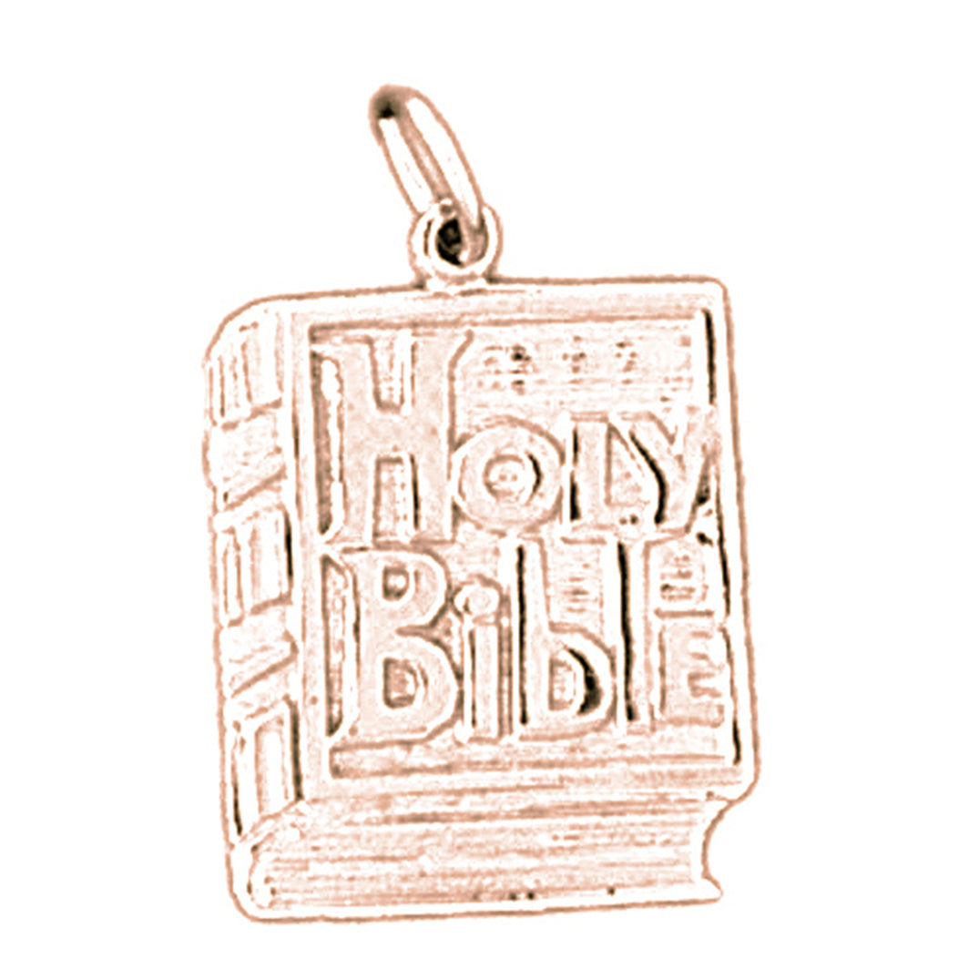 14K or 18K Gold Holy Bible Pendant